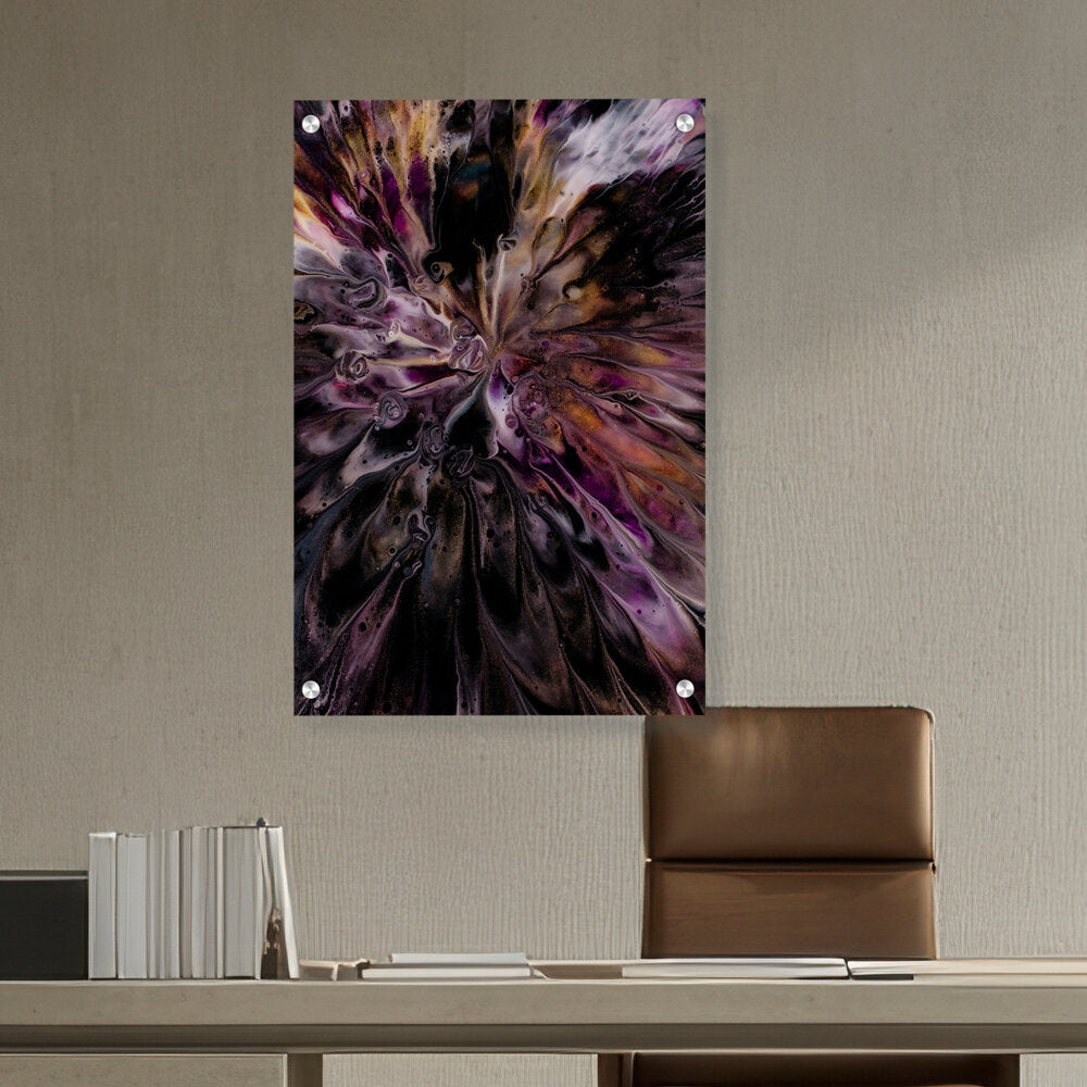 A Floral Artwork. - Acrylic Wall Photo