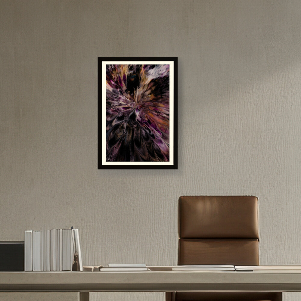 A Floral Artwork. - WALL MOUNT FRAME