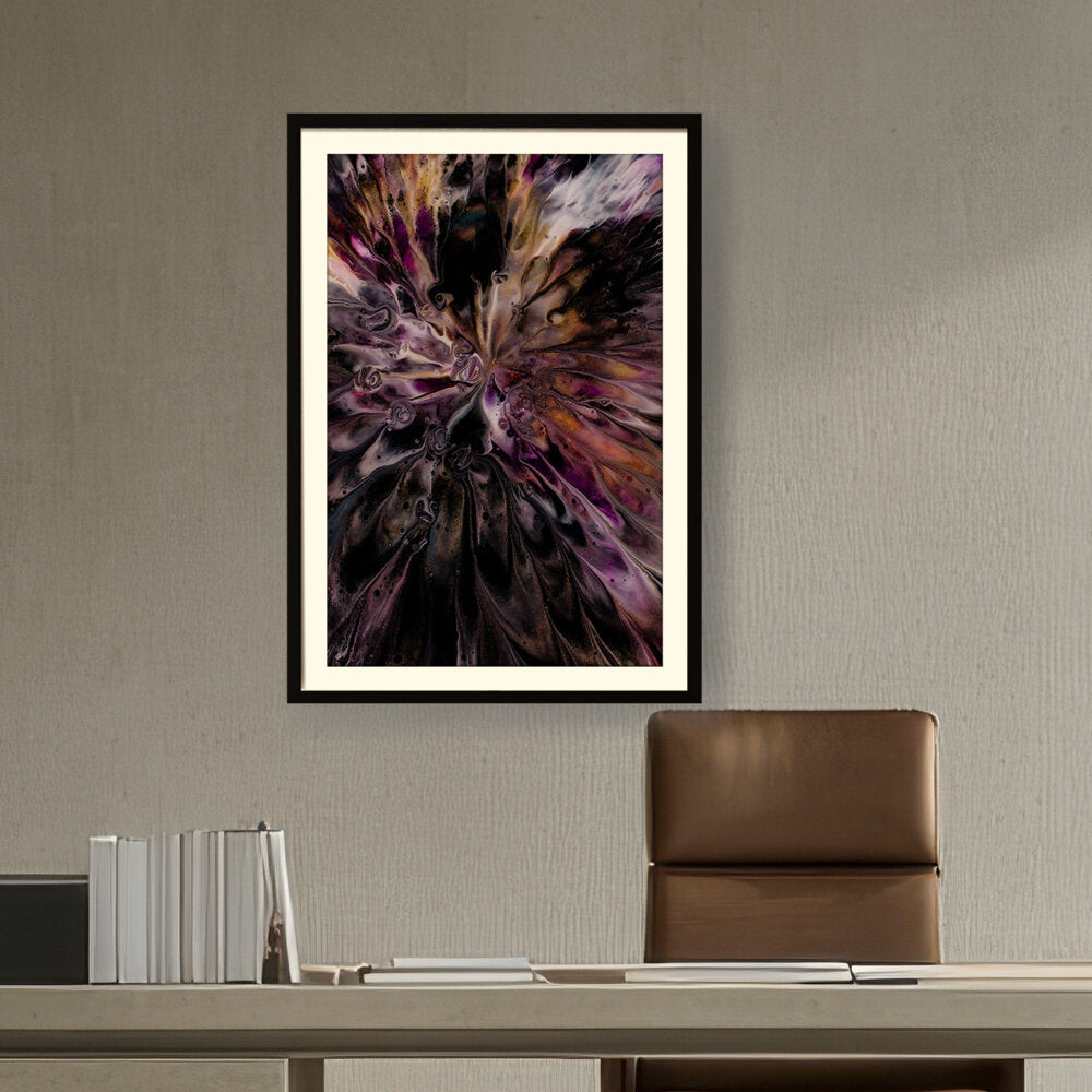 A Floral Artwork. - WALL MOUNT FRAME