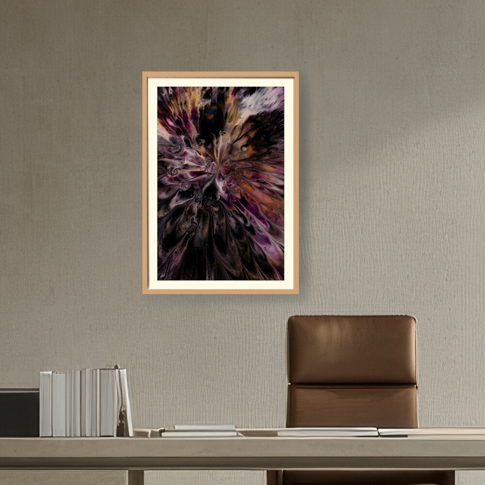 A Floral Artwork. - WALL MOUNT FRAME