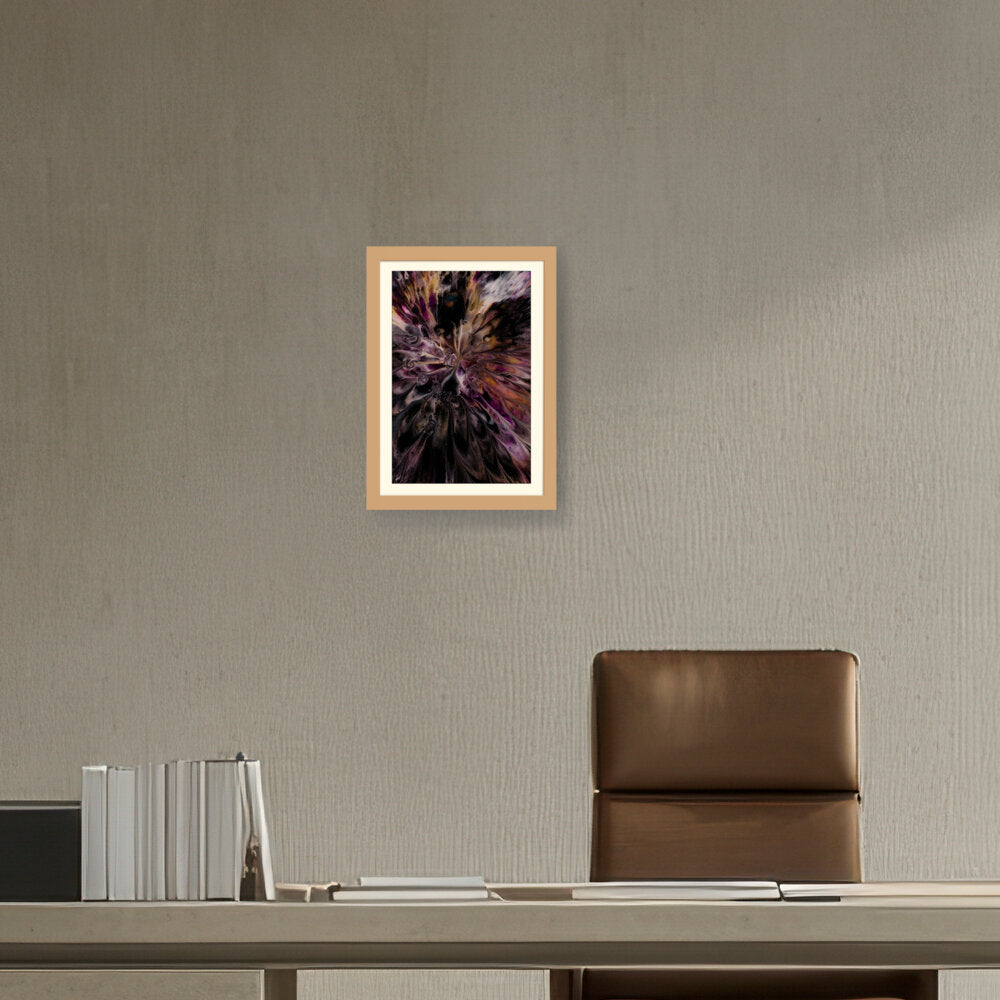 A Floral Artwork. - WALL MOUNT FRAME