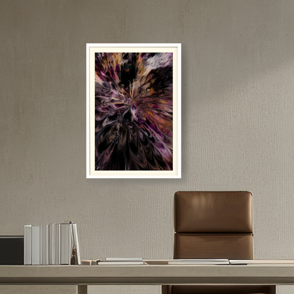 A Floral Artwork. - WALL MOUNT FRAME