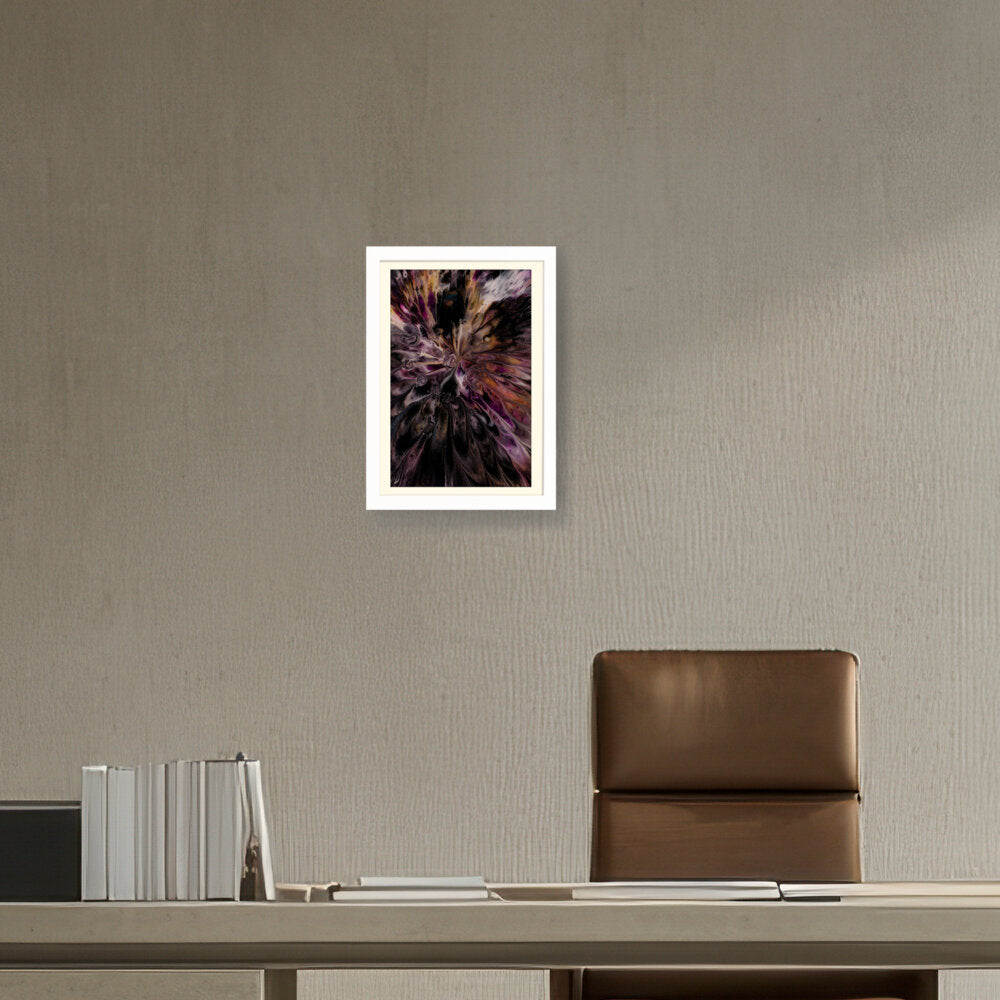 A Floral Artwork. - WALL MOUNT FRAME