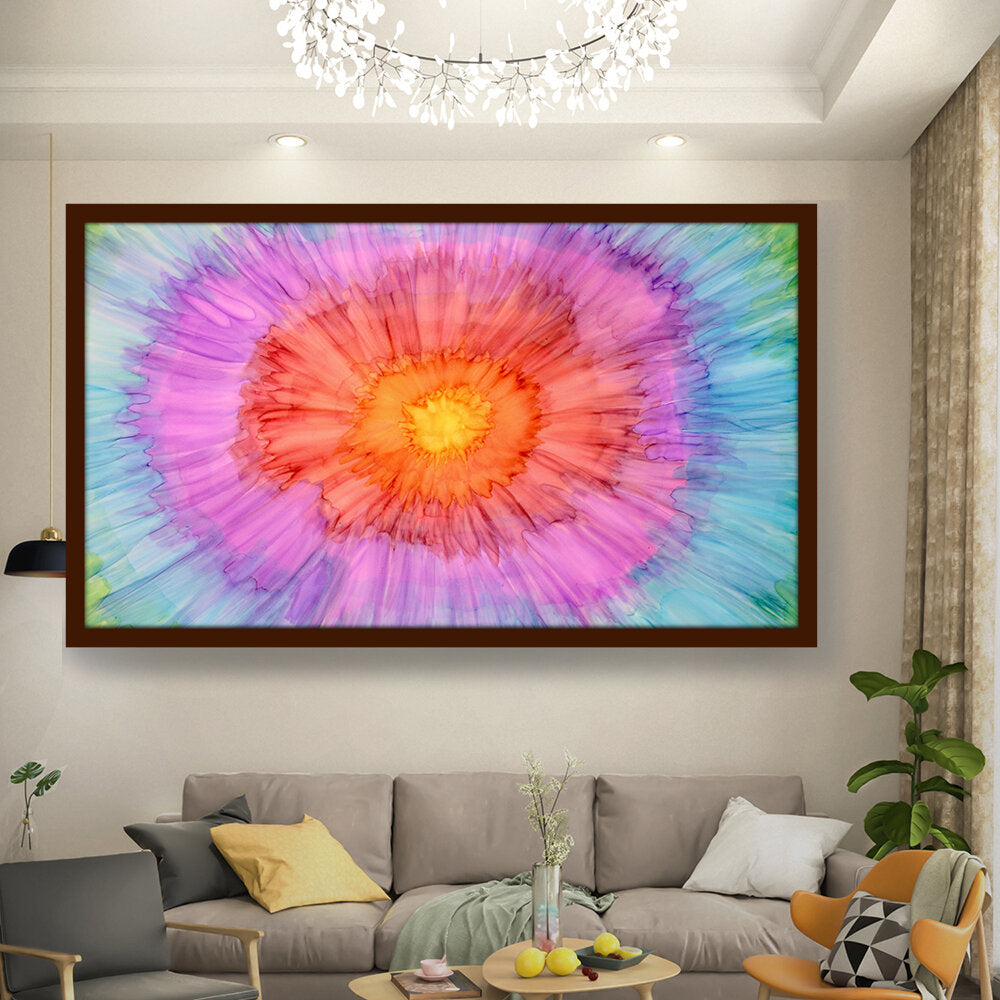 Swirling Patterns - Framed Canvas