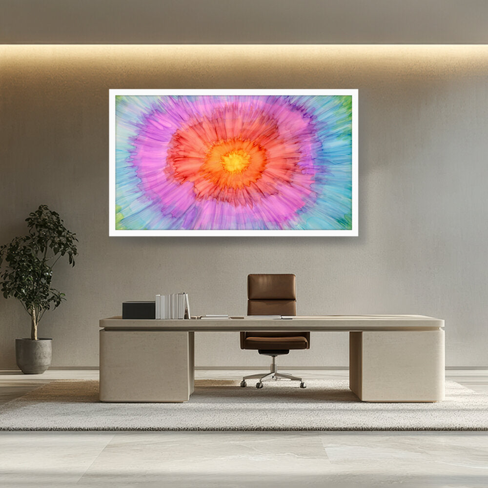 Swirling Patterns - Framed Canvas