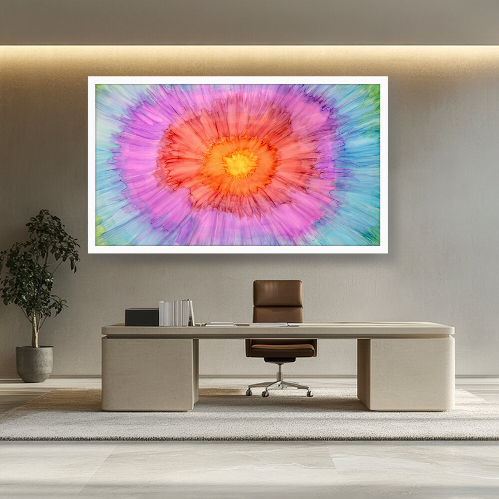 Swirling Patterns - Framed Canvas