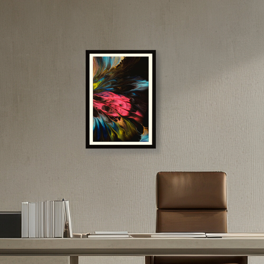 Dynamic Interplay Of Hues - WALL MOUNT FRAME