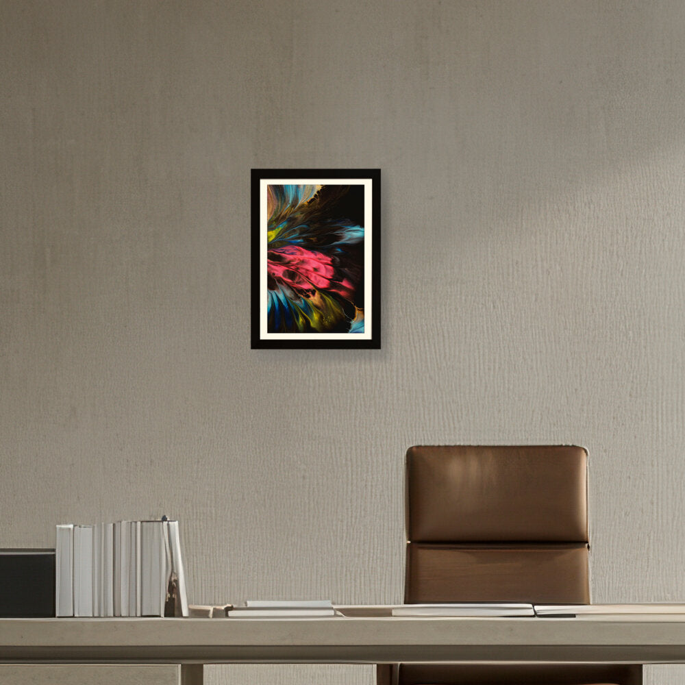 Dynamic Interplay Of Hues - WALL MOUNT FRAME