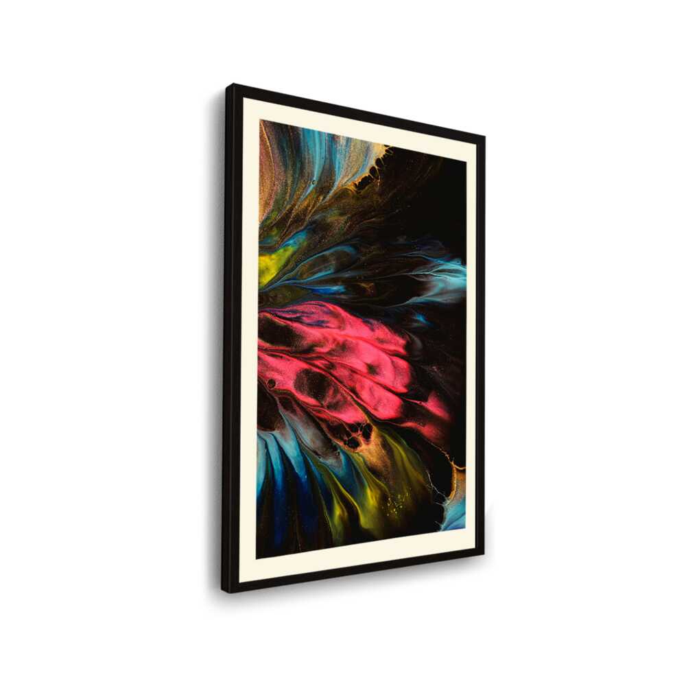 Dynamic Interplay Of Hues - WALL MOUNT FRAME