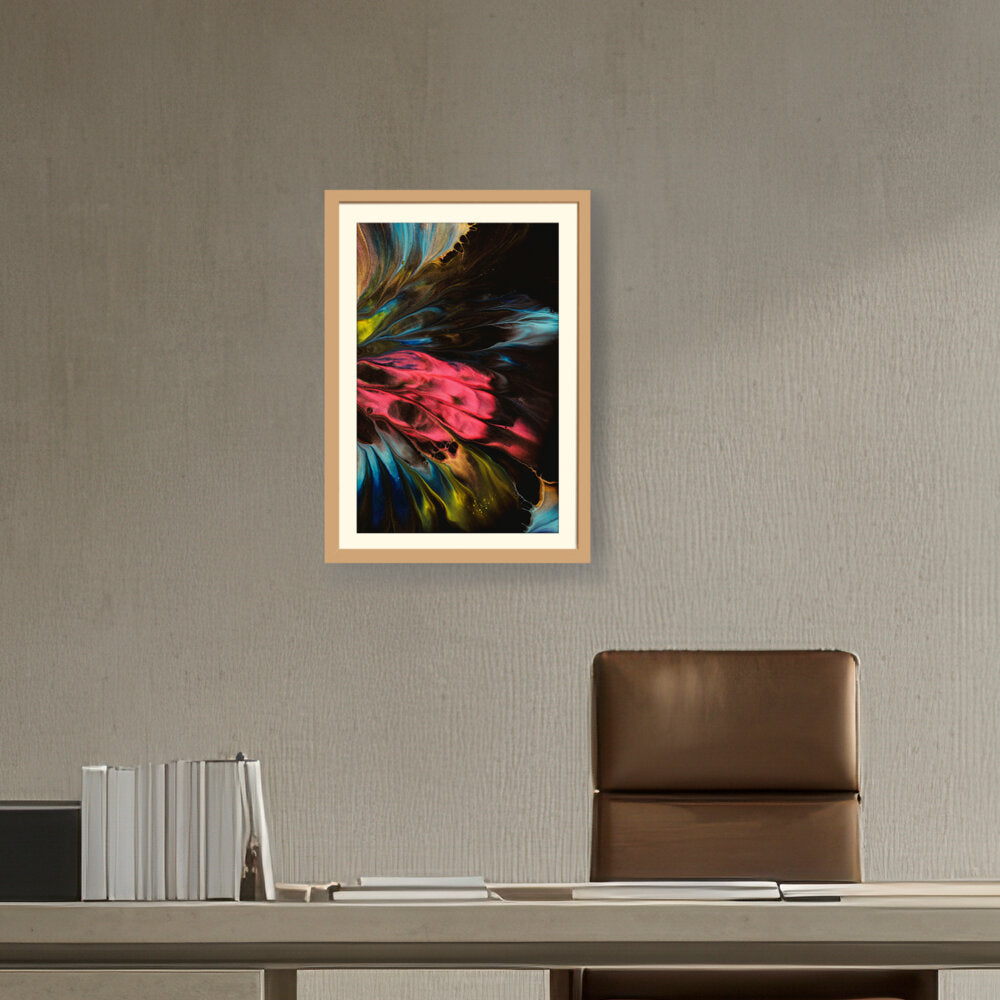 Dynamic Interplay Of Hues - WALL MOUNT FRAME