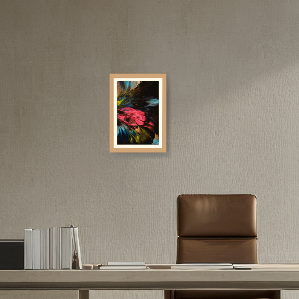 Dynamic Interplay Of Hues - WALL MOUNT FRAME