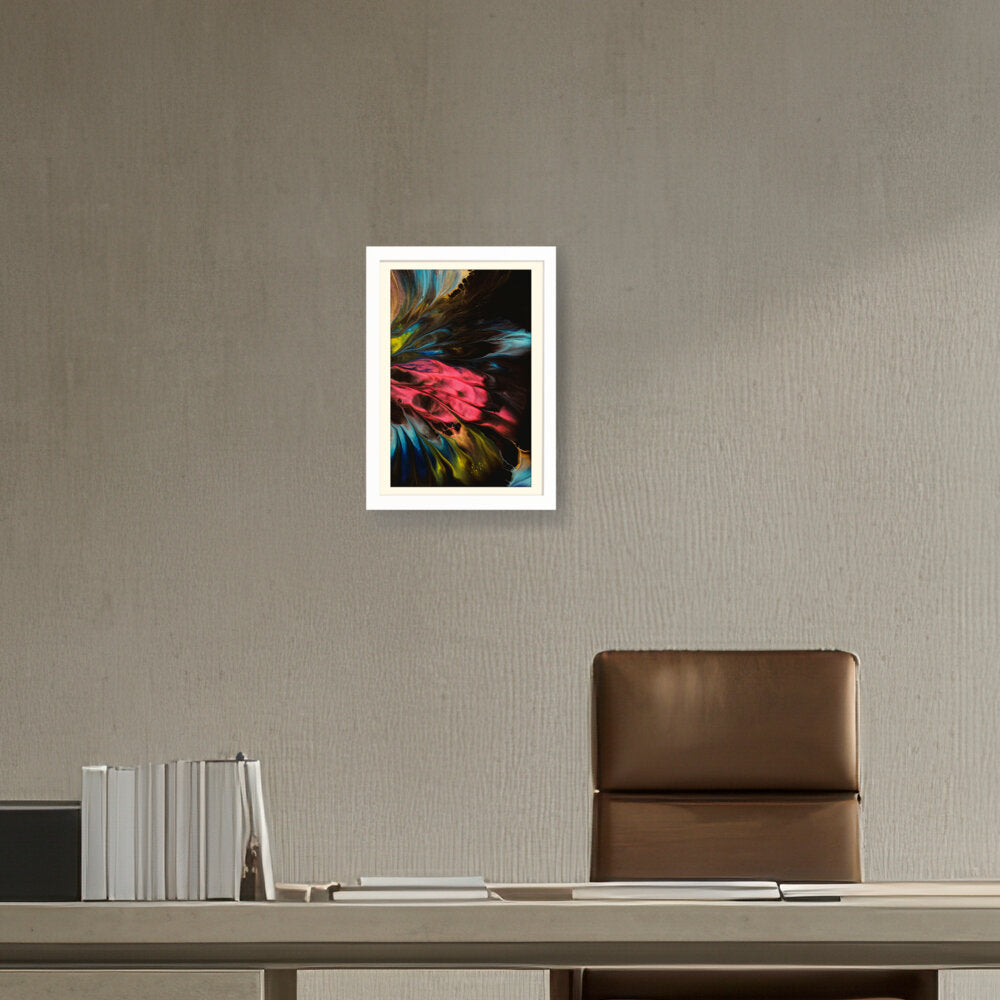 Dynamic Interplay Of Hues - WALL MOUNT FRAME