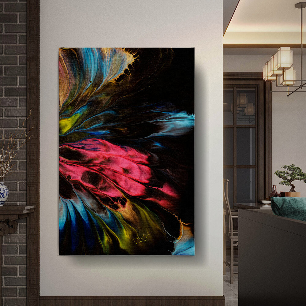 Dynamic Interplay Of Hues - Wall Canvas