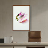 Artist5 - Art - Butterfly Adorned With Flower - Framed Canvas