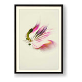 Butterfly Adorned With Flower - WALL MOUNT FRAME