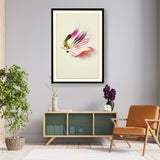 Butterfly Adorned With Flower - WALL MOUNT FRAME