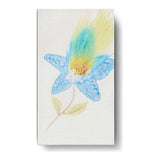 Yellow And Blue Feathers - Wall Canvas