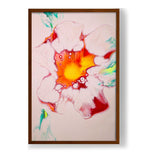 A Colorful Flower Painting - Framed Canvas