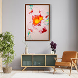 A Colorful Flower Painting - Framed Canvas