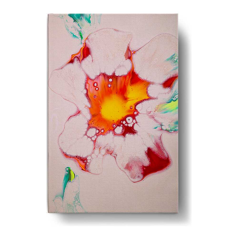 A Colorful Flower Painting - Wall Canvas