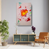 A Colorful Flower Painting - Wall Canvas