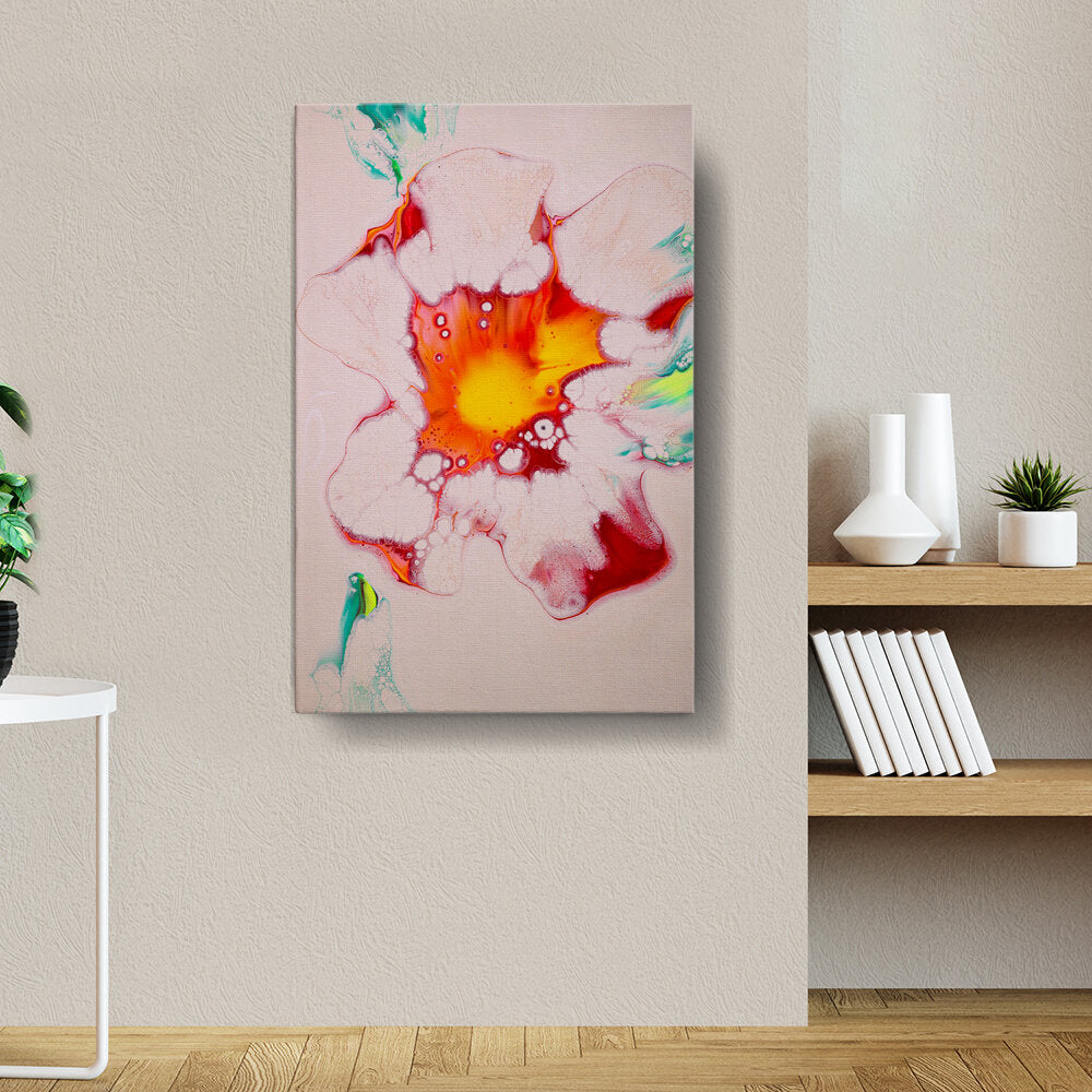 A Colorful Flower Painting - Wall Canvas