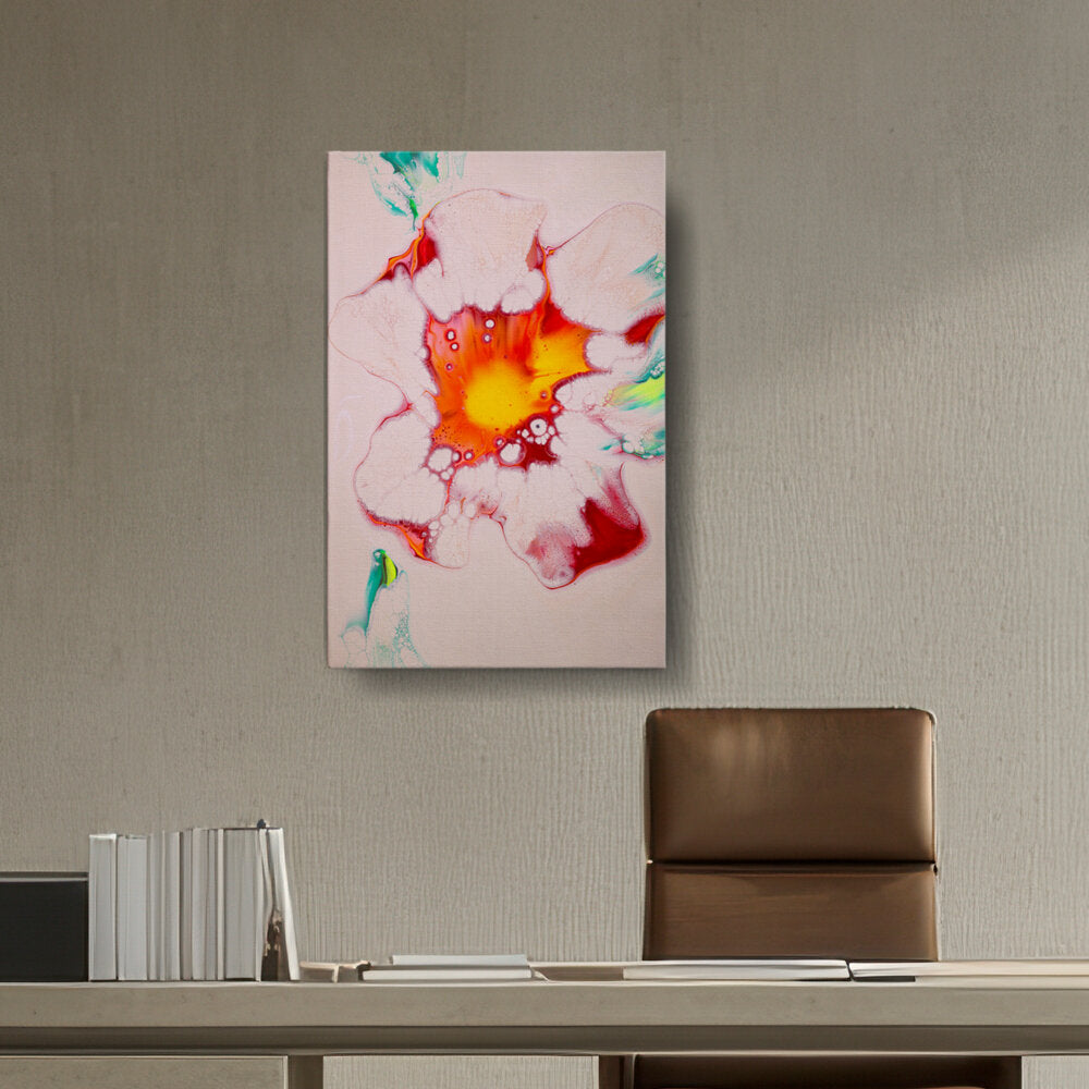 A Colorful Flower Painting - Wall Canvas