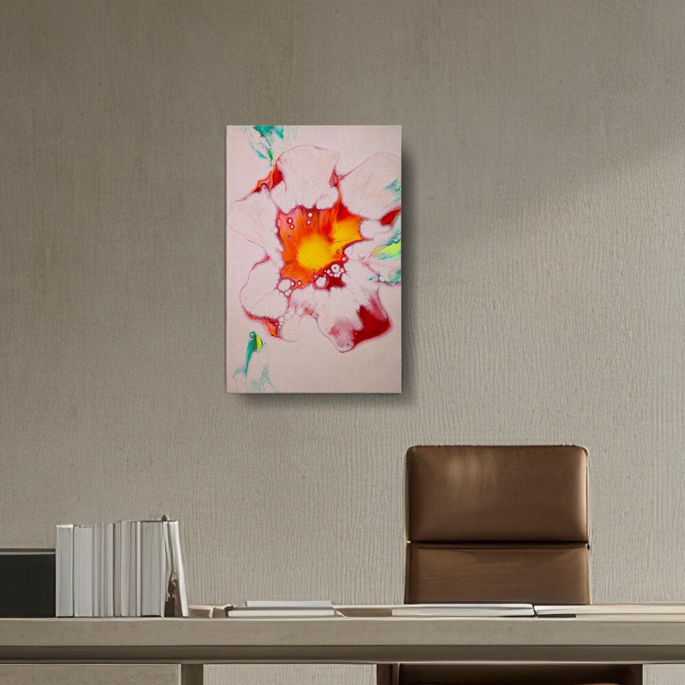 A Colorful Flower Painting - Wall Canvas