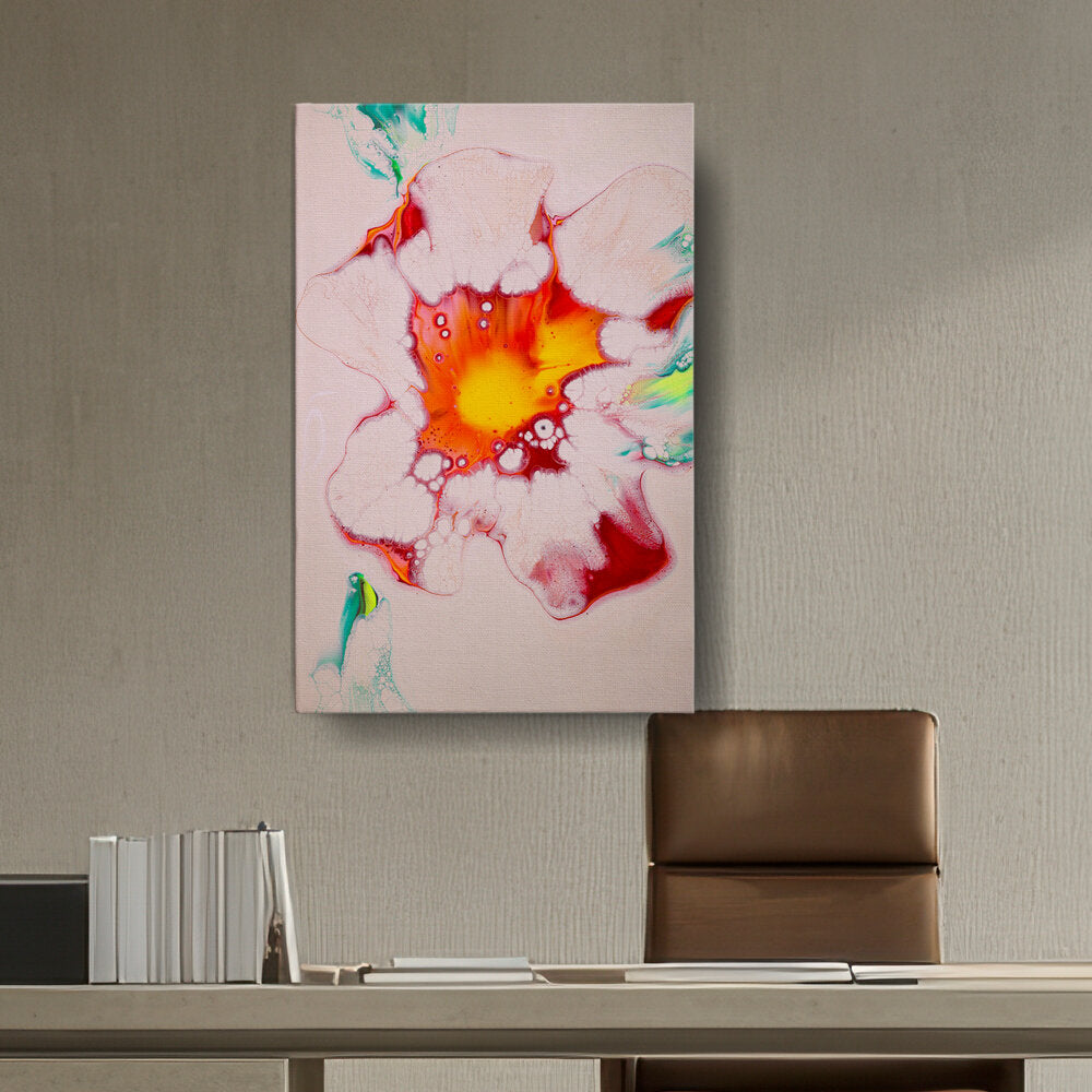 A Colorful Flower Painting - Wall Canvas