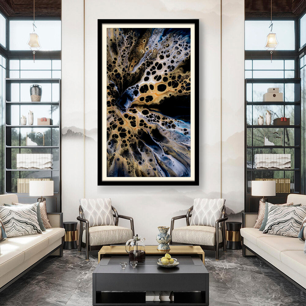 Flower In Black And White - WALL MOUNT FRAME