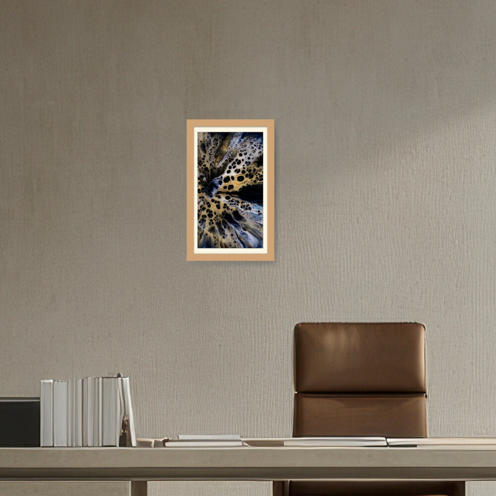 Flower In Black And White - WALL MOUNT FRAME