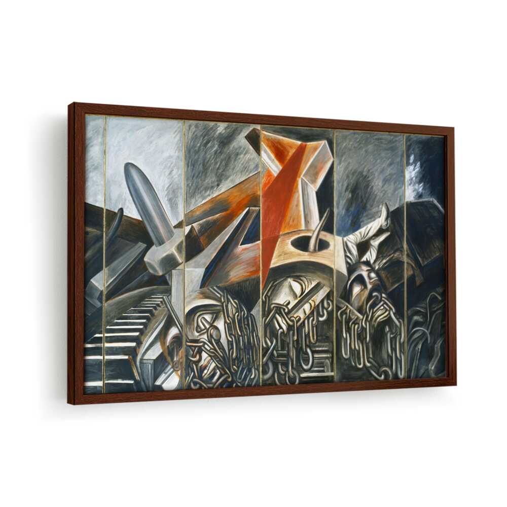 Dive Bomber And Tank - Framed Canvas