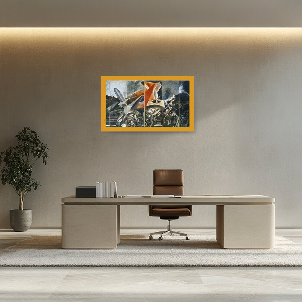 Dive Bomber And Tank - Framed Canvas