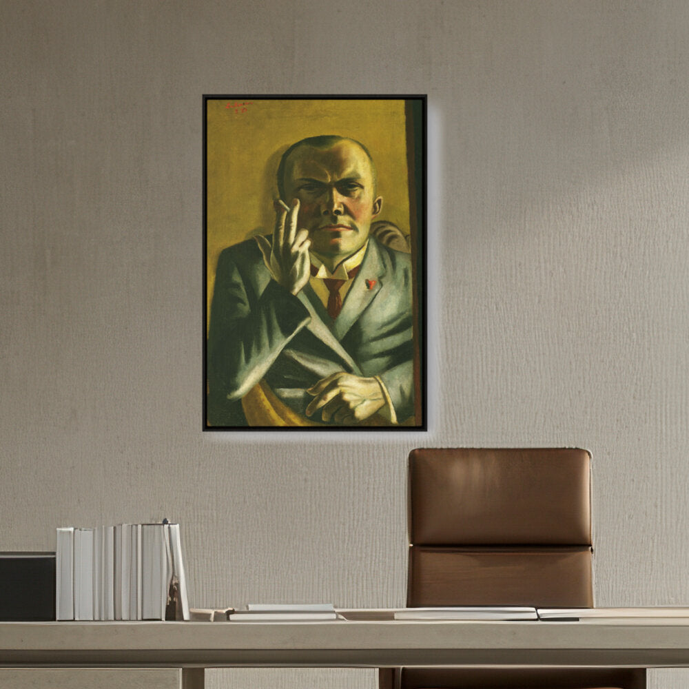 Self Portrait With A Cigarette - FLOATING FRAME