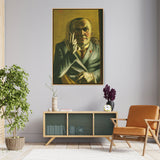 Self Portrait With A Cigarette - FLOATING FRAME