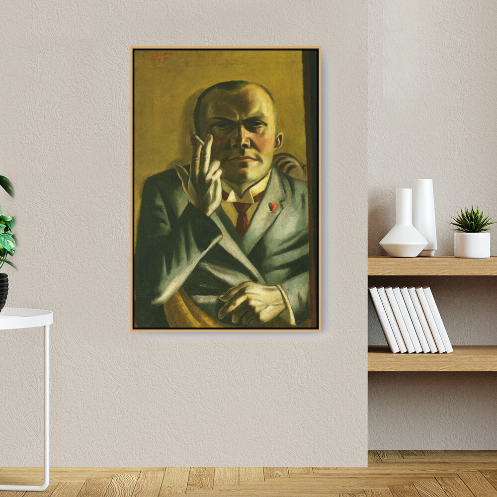 Self Portrait With A Cigarette - FLOATING FRAME