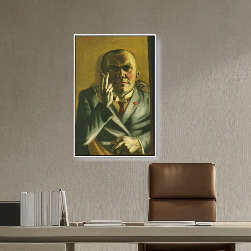 Self Portrait With A Cigarette - FLOATING FRAME