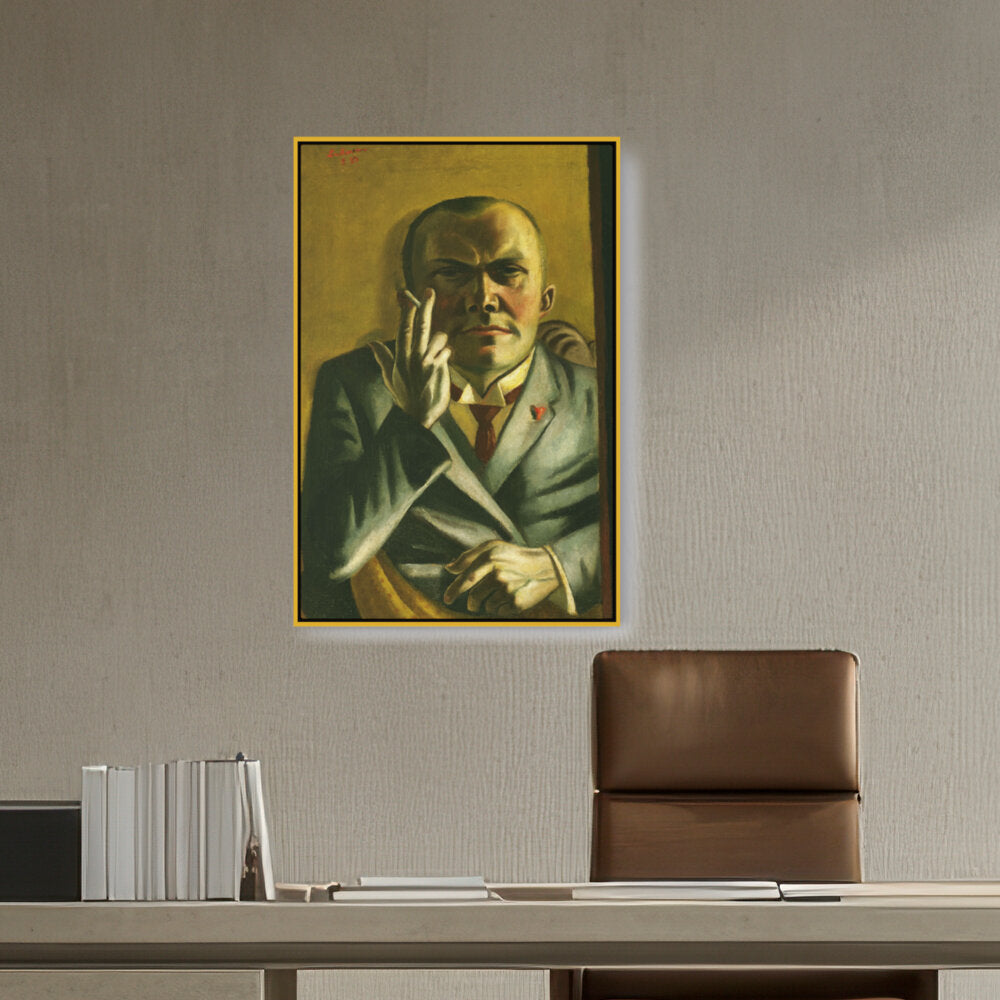 Self Portrait With A Cigarette - FLOATING FRAME