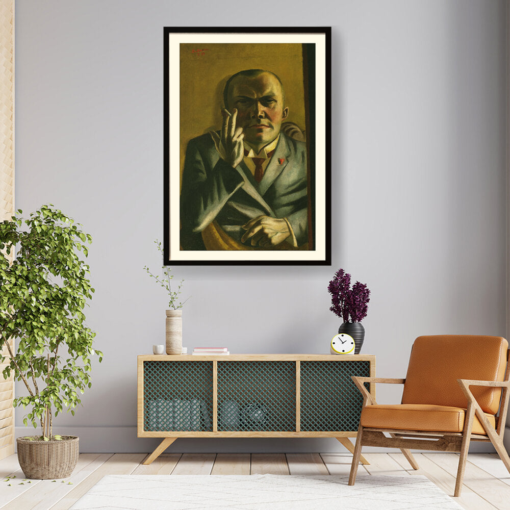 Self Portrait With A Cigarette - WALL MOUNT FRAME
