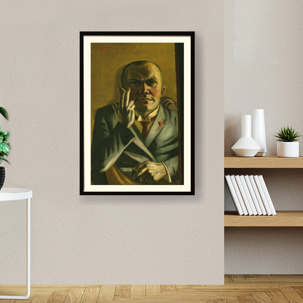 Self Portrait With A Cigarette - WALL MOUNT FRAME