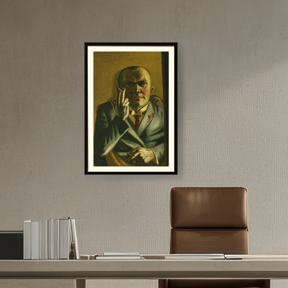 Self Portrait With A Cigarette - WALL MOUNT FRAME