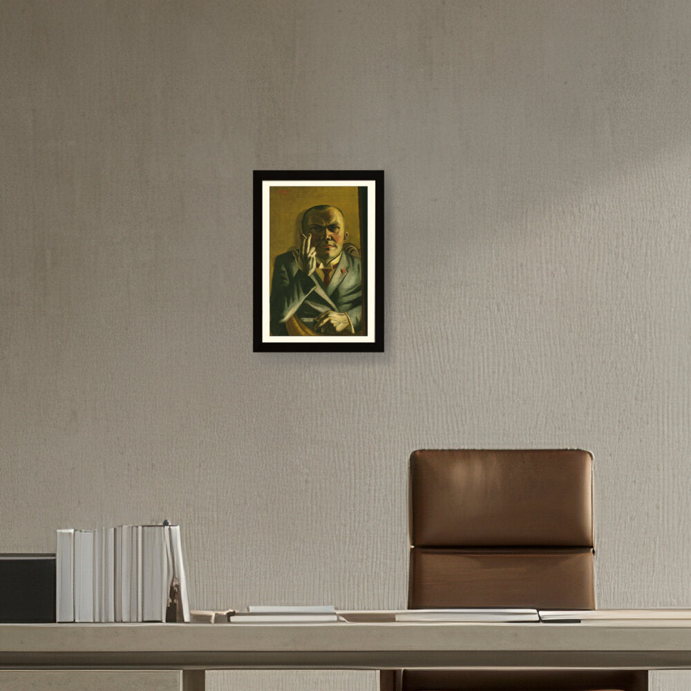 Self Portrait With A Cigarette - WALL MOUNT FRAME