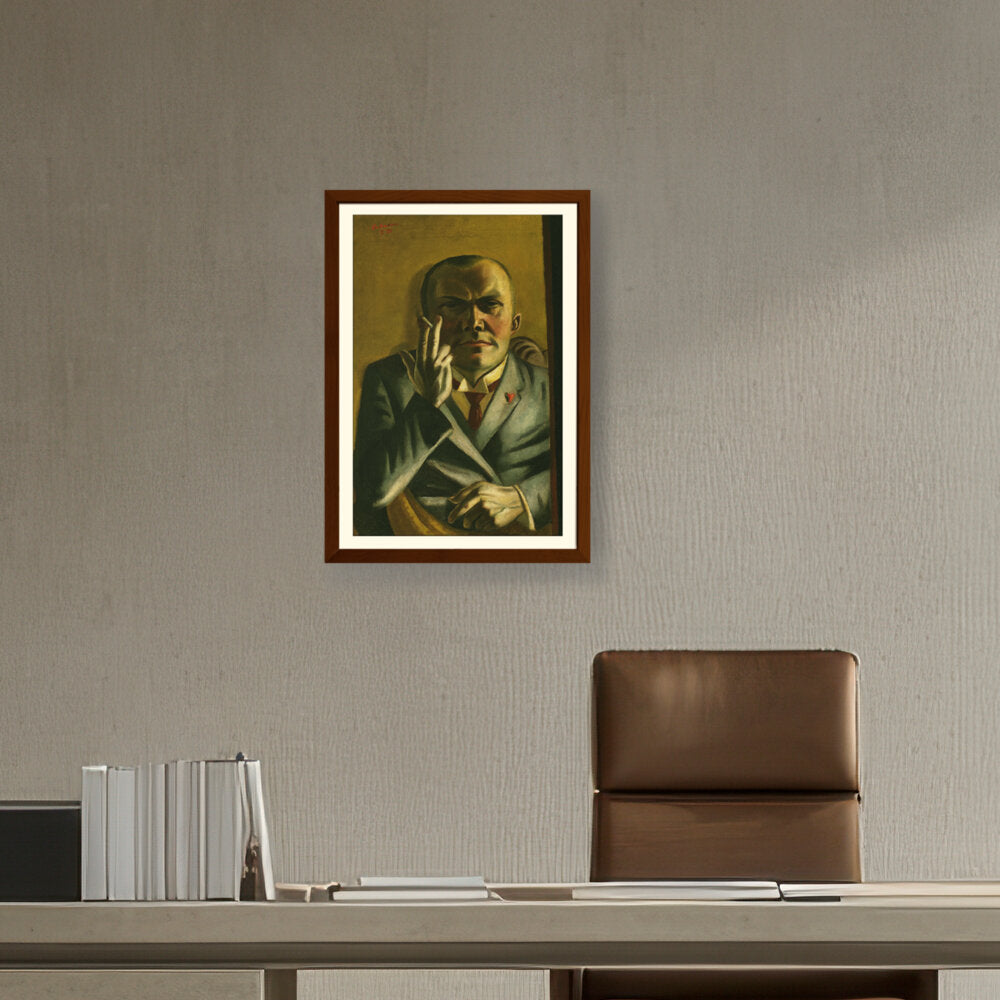 Self Portrait With A Cigarette - WALL MOUNT FRAME