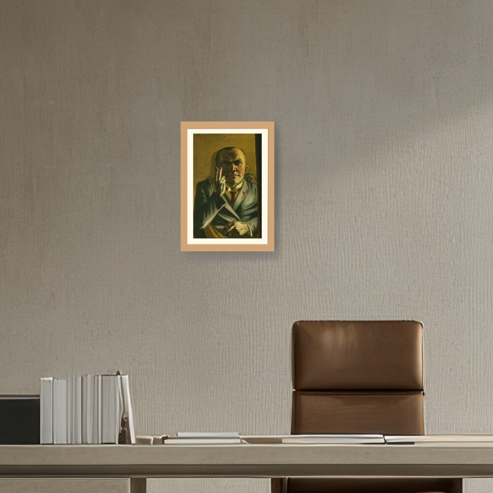 Self Portrait With A Cigarette - WALL MOUNT FRAME