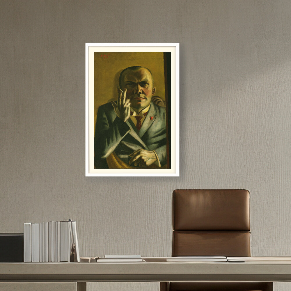 Self Portrait With A Cigarette - WALL MOUNT FRAME