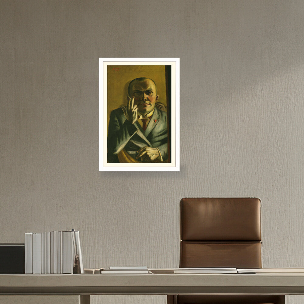 Self Portrait With A Cigarette - WALL MOUNT FRAME