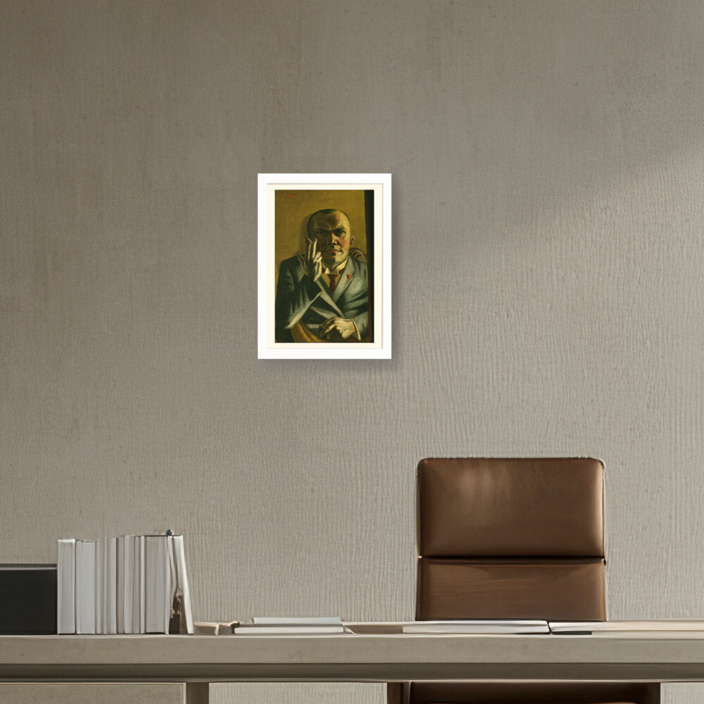 Self Portrait With A Cigarette - WALL MOUNT FRAME