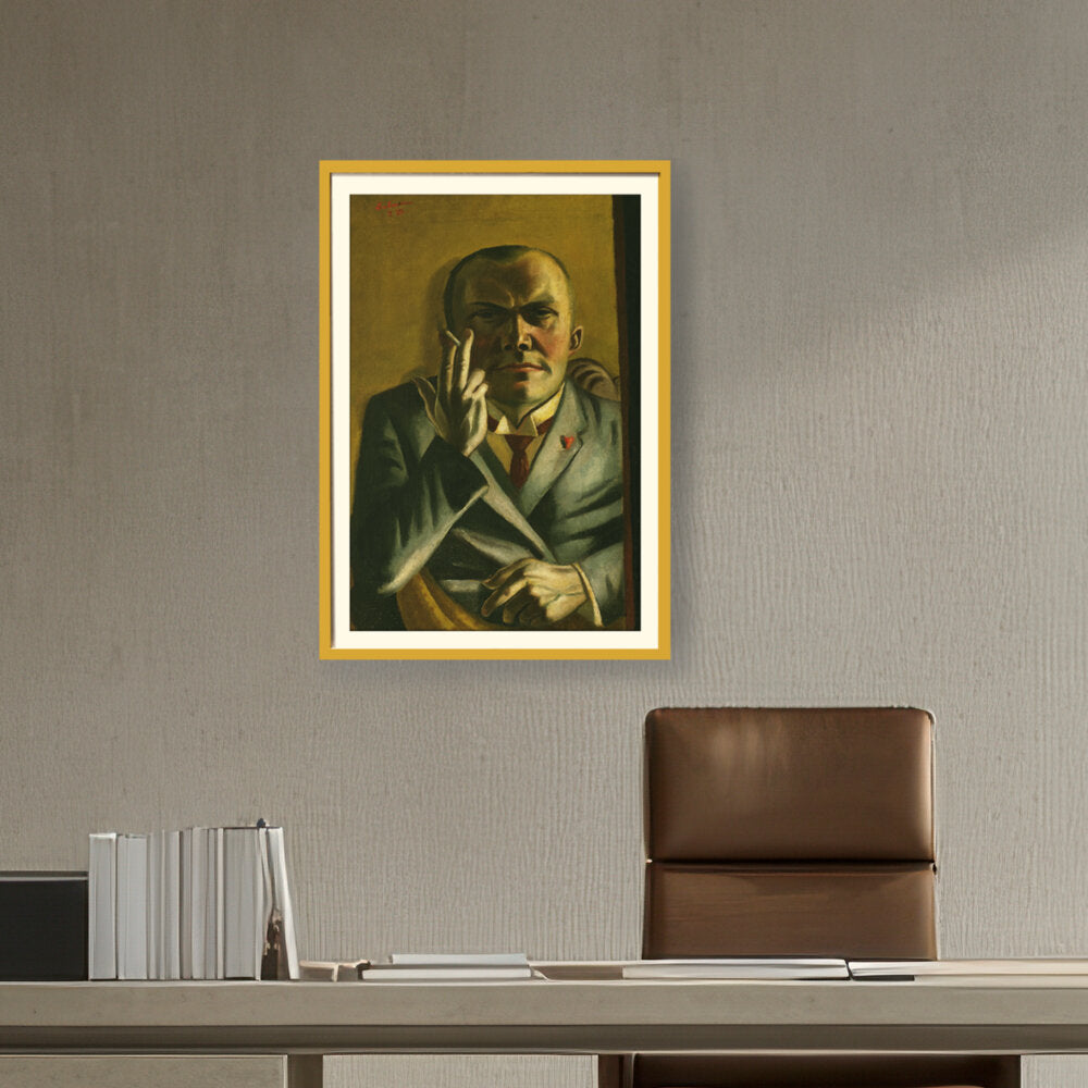 Self Portrait With A Cigarette - WALL MOUNT FRAME
