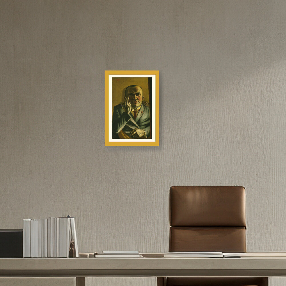 Self Portrait With A Cigarette - WALL MOUNT FRAME