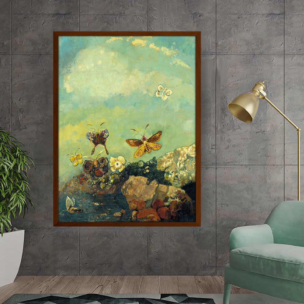 Butterflies - Framed Canvas